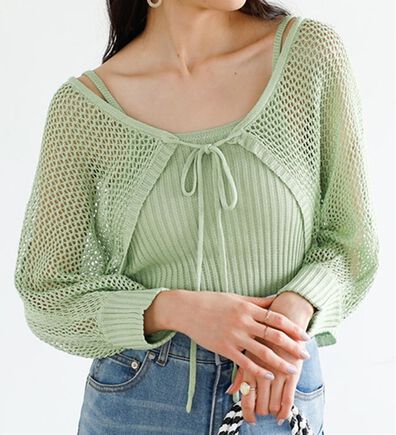 GeeRA（ジーラ）の「ボレロカーディガン＆キャミセット（アンサンブル）」