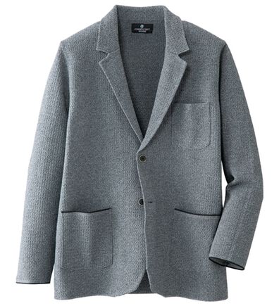 「＜コムルヴァン・オム＞ワッフル編みテーラードカーディガン（メンズカーディガン）」