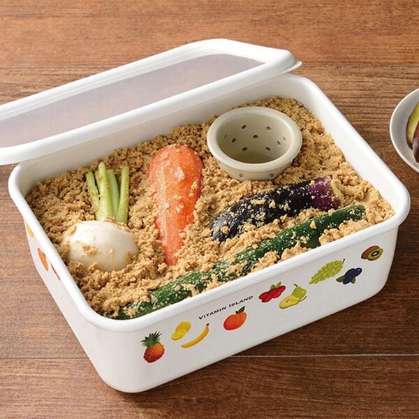 「ホーロー角型保存容器（水抜き容器付）（その他キッチン用品）」｜1