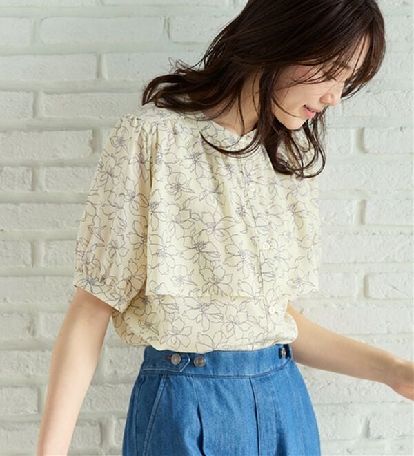 BELLUNA（ベルーナ）の「ケープ風デザインブラウス（ブラウス）」｜詳細画像