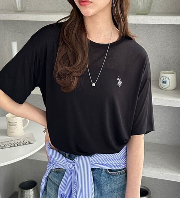 GeeRA（ジーラ）の「【Ｕ．Ｓ．　ＰＯＬＯ　ＡＳＳＮ．】スラブシアーTシャツ（Tシャツ）」｜詳細画像