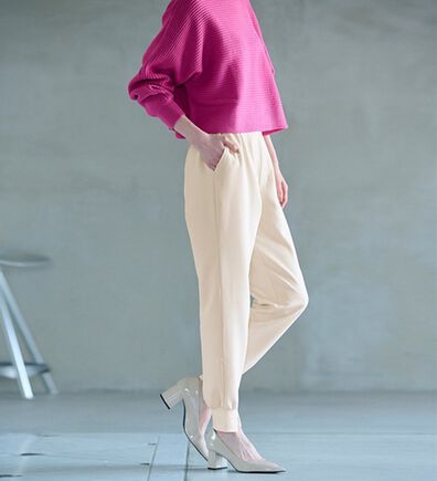 RANAN（ラナン）の「＜裏起毛＞裾スリットジョガーパンツ（フルレングスパンツ）」