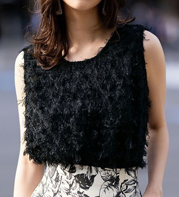 RANAN（ラナン）の「カットジャカードブラウス（ブラウス）」｜詳細画像