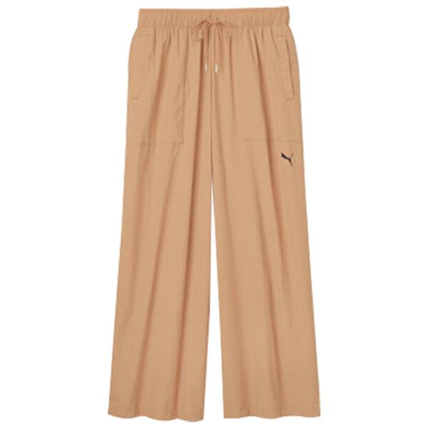 RANAN（ラナン）の「＜ＰＵＭＡ＞ウーブンワイドクロップドパンツ（クロップドパンツ）」｜ベージュ