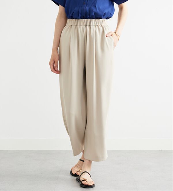 BELLUNA（ベルーナ）の「〈オフィス対応〉ワイドパンツ（ワイドパンツ・ガウチョ）」｜詳細画像