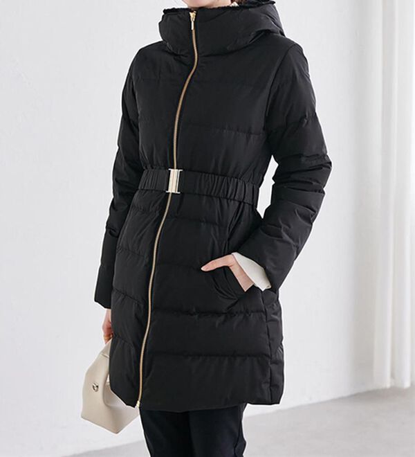 RANAN（ラナン）の「暖かファーフード使いすっきりダウンコート（ダウンコート・ジャケット・ベスト）」｜詳細画像