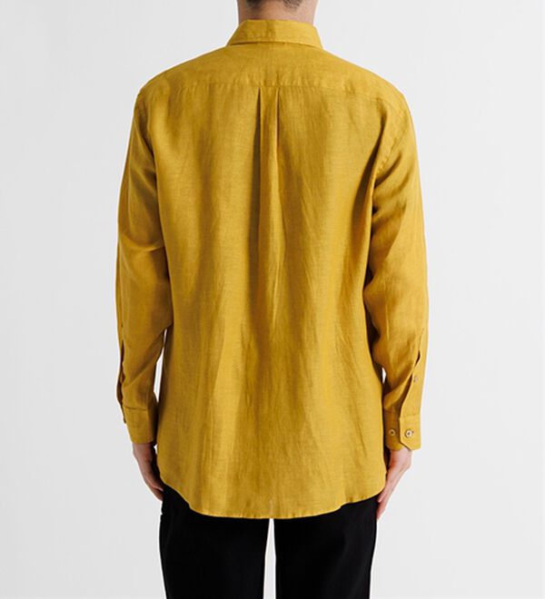 「＜コムルヴァン・オム＞大人のフレンチリネン１００％シャツ（メンズシャツ）」｜詳細画像