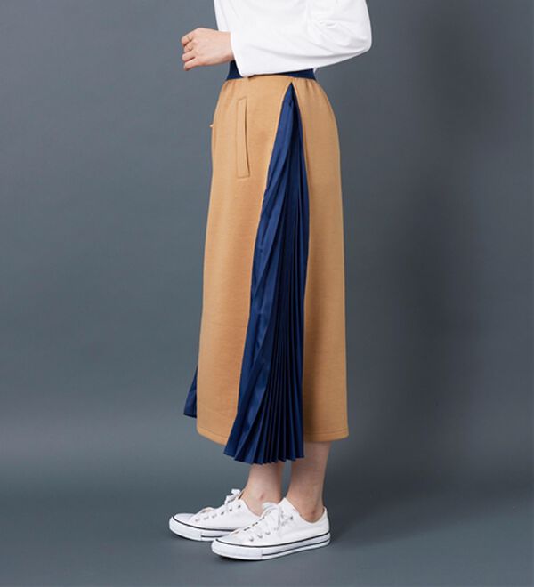 BELLUNA（ベルーナ）の「【Ｌａｇｒｉｌｕａ】配色プリーツデザインフレアースカート（ロングスカート）」｜詳細画像