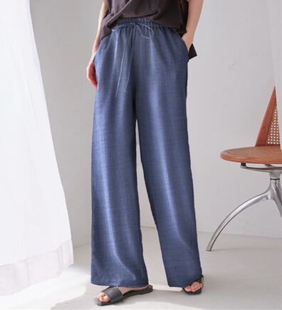 Viola e Viola（ヴィオラ エ ヴィオラ）の「麻調ゆるワイドパンツ（ワイドパンツ・ガウチョ）」