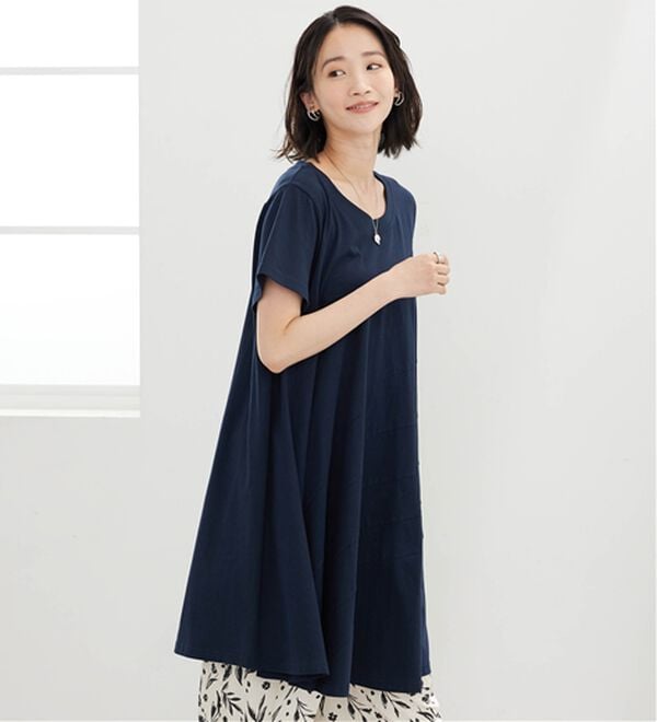 BELLUNA（ベルーナ）の「切替デザインチュニックワンピース（チュニック）」｜詳細画像