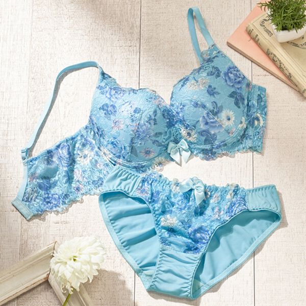 YU'NOW（ユナウ）の「脇スッキリカシュクールブラ＆ショーツセット（ブラジャー＆ショーツセット）」｜詳細画像