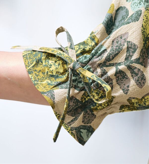 BELLUNA（ベルーナ）の「＜たくさん食べてもお腹安心！＞綿１００％ピンタック使いプリントチュニック（チュニック）」｜詳細画像