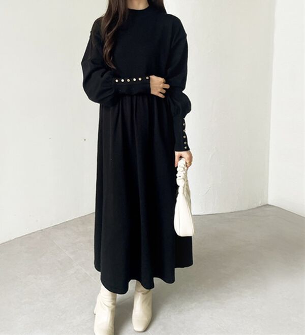 フィット＆フレアーニットワンピース - ベルーナ【公式】 