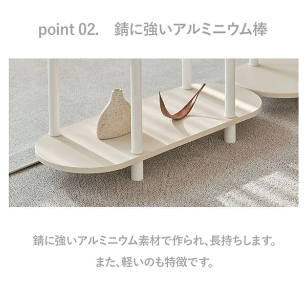 iellio（イエリオ）の「Ｒｏｏｍｎｈｏｍｅモノ組立式棚＜オープンラック・収納棚・オープンシェルフ・ラック・韓国インテリア＞（ラック・棚・本棚）」｜詳細画像