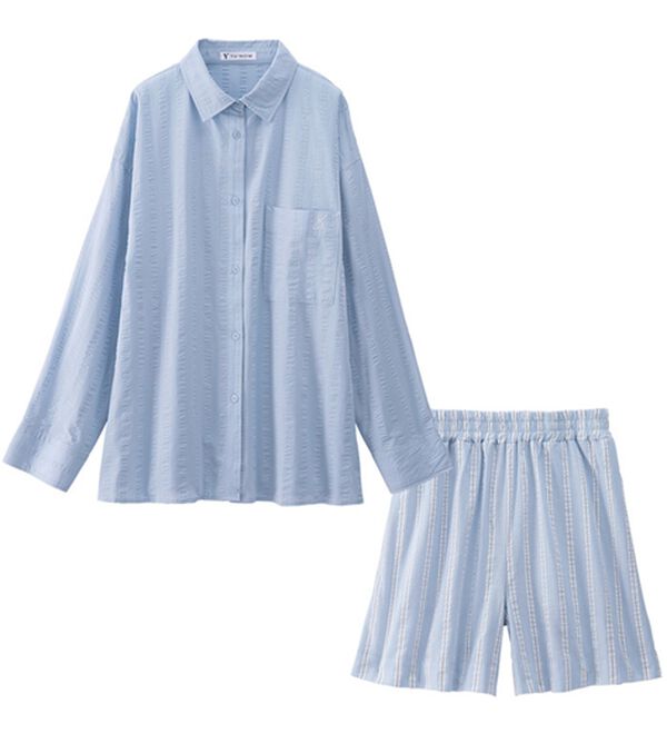 サッカーマネージャーウェア 長袖シャツとショートパンツ 長袖＋ショートパンツ】綿100％サッカーシャツパジャマ - ベルーナ