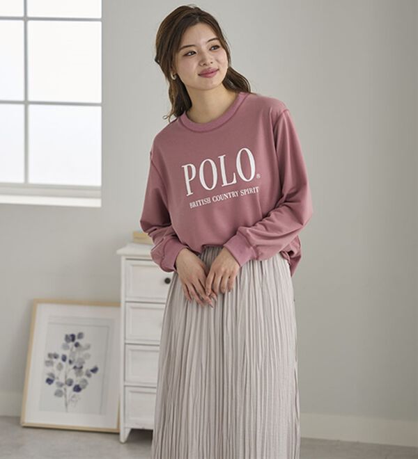 BELLUNA（ベルーナ）の「【ＰＯＬＯ　ＢＣＳ】ミニ裏毛素材デザイントップス（カットソー）」｜詳細画像