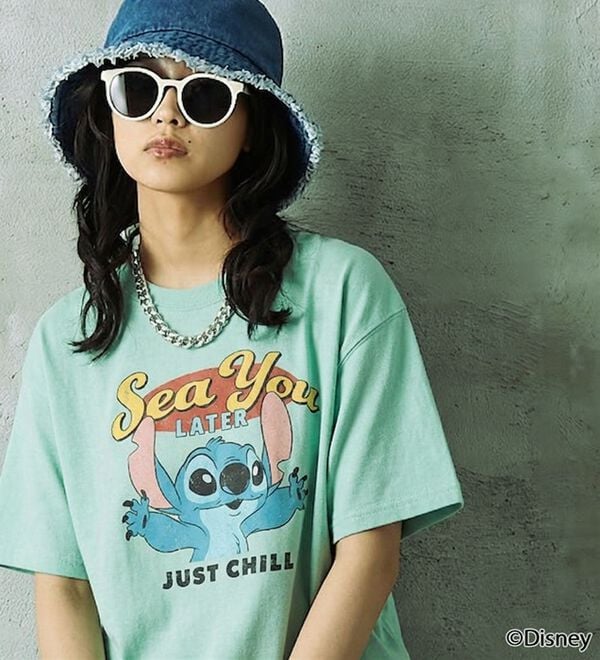 「＜Ｄｉｓｎｅｙ＞【スティッチ】プリントボックスシルエットＴシャツ（Tシャツ）」｜詳細画像