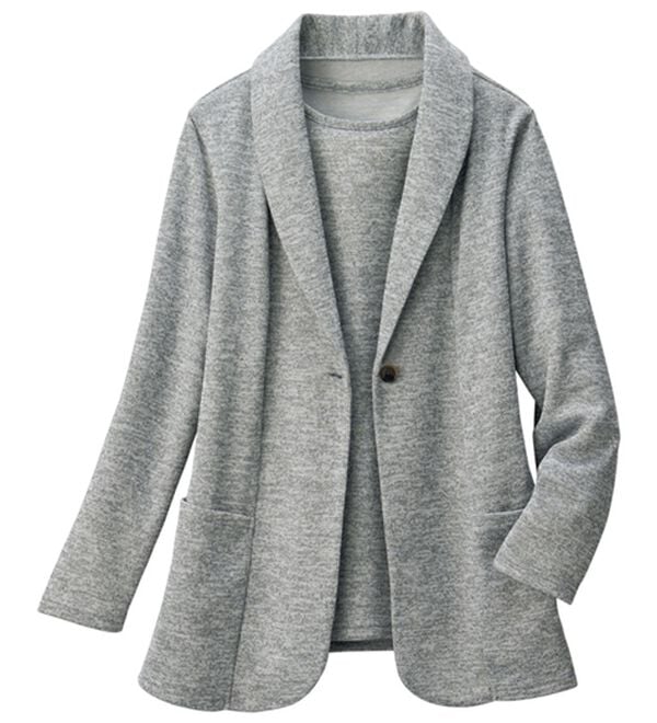 ルフラン（ルフラン）の「軽やかな着心地！メランジ調アンサンブル（アンサンブル）」｜詳細画像