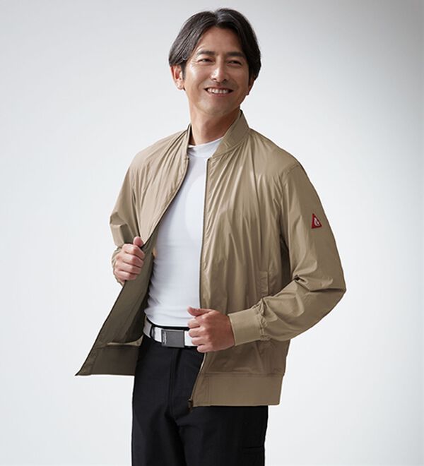 「＜コムルヴァン・オム・ゴルフ＞好印象ストレッチゴルフブルゾン（メンズブルゾン）」｜詳細画像