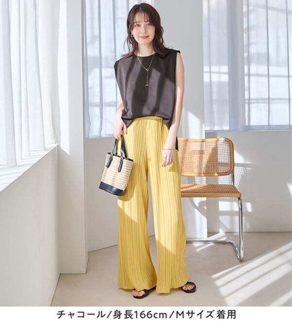 Viola e Viola（ヴィオラ エ ヴィオラ）の「【接触冷感】脇を見せたくない人のためのタンクトップ（タンクトップ・キャミソール）」｜詳細画像