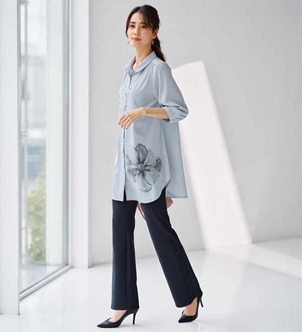 BELLUNA（ベルーナ）の「ヒンヤリ冷感！ハイテンション美脚パンツ（フルレングスパンツ）」｜詳細画像