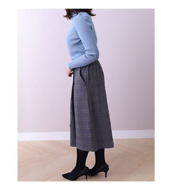 BELLUNA（ベルーナ）の「ウール調素材キュロットパンツ（その他パンツ）」｜詳細画像