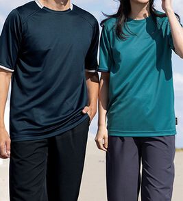 「日本製　男女兼用多機能スポーツウェア（メンズＴシャツ）」