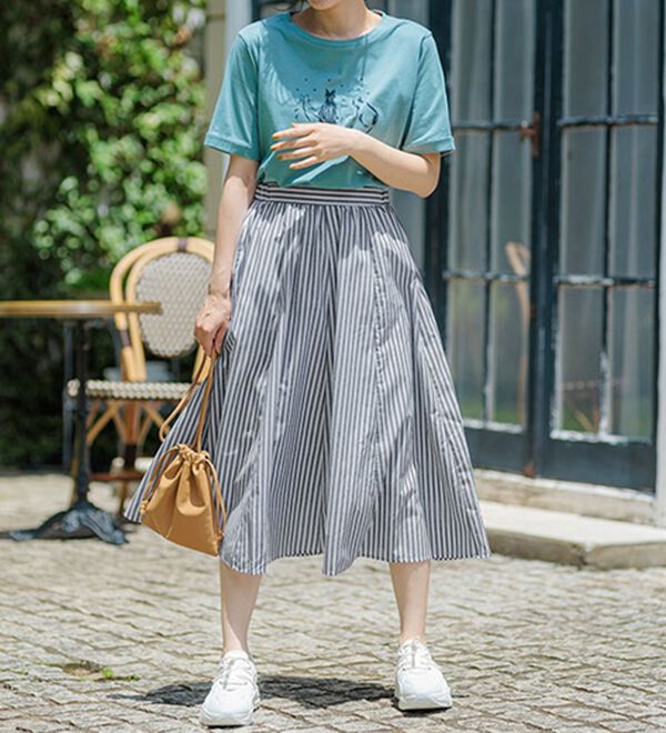 BELLUNA（ベルーナ）の「ふんわり切替フレアースカート（ロングスカート）」｜詳細画像