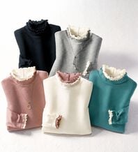 BELLUNA（ベルーナ）の「重ね着風フリル衿プルオーバー（カットソー）」