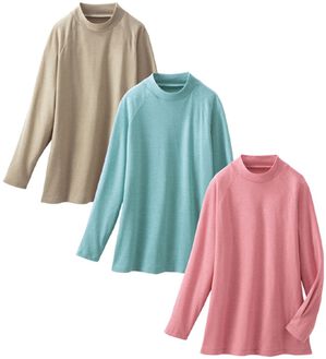 LAVIENNE（ラヴィエンヌ）の「【３色組】上品に決まる大人のメランジ調プルオーバー（ニット・セーター）」｜3色組