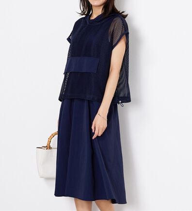 BELLUNA（ベルーナ）の「2点セット【Ｌａｇｒｉｌｕａ】メッシュ使いワンピースアンサンブル（その他ワンピース）」