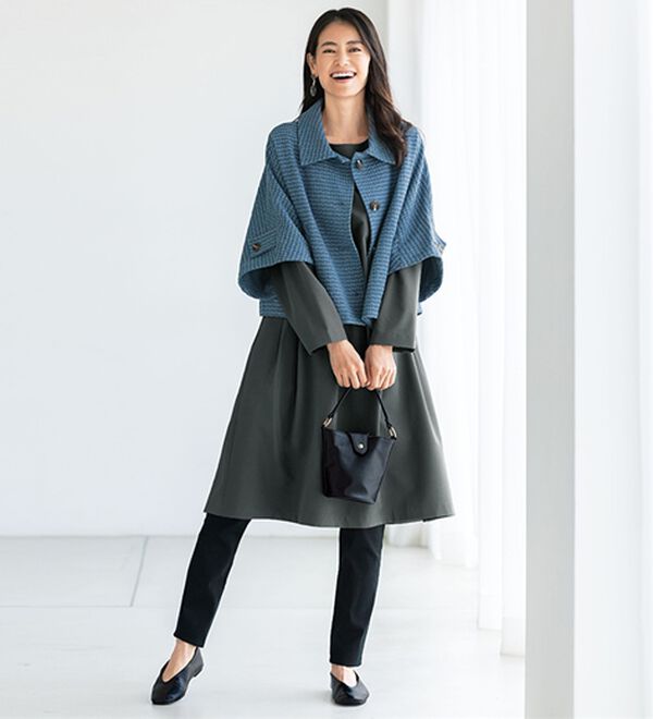 BELLUNA（ベルーナ）の「デニムジャカードショート丈ゆったりジャケット（その他ジャケット）」｜詳細画像