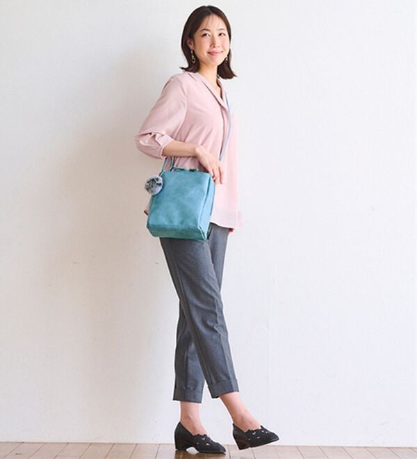 BELLUNA（ベルーナ）の「ガバッと開く！充実収納の３層式ミニショルダー（ショルダーバッグ）」｜詳細画像