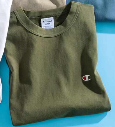 「＜チャンピオン＞綿１００％リラックスフィット５分袖Ｔシャツ（メンズＴシャツ）」