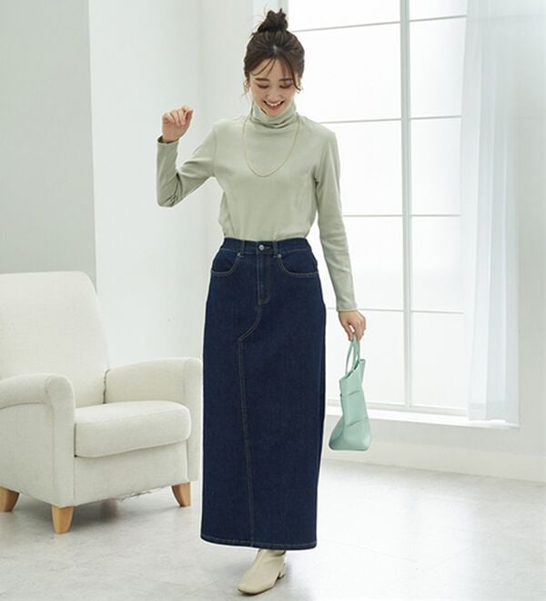 BELLUNA（ベルーナ）の「【選べる衿】肌に優しい綿１００％暖か発熱素材プルオーバー＜ベルホット　コットン＞（カットソー）」｜詳細画像