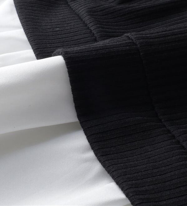 BELLUNA（ベルーナ）の「衿付きVネック異素材切替チュニック（チュニック）」｜詳細画像