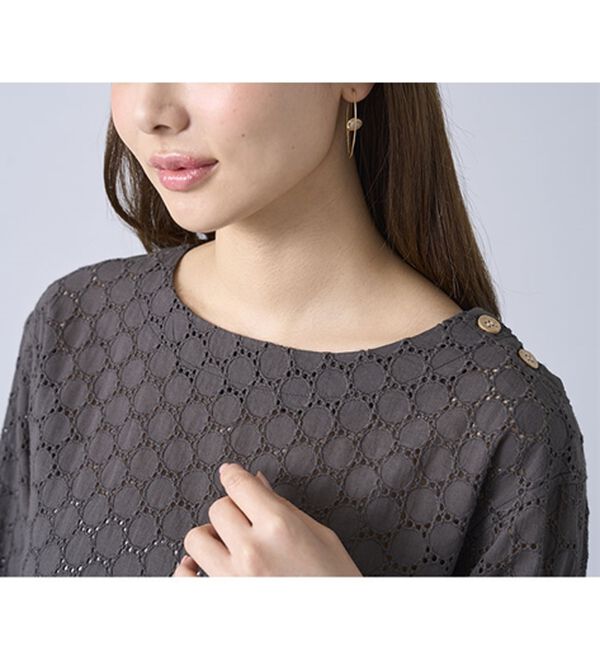 BELLUNA（ベルーナ）の「綿１００％サークルレース素材チュニック（チュニック）」｜詳細画像