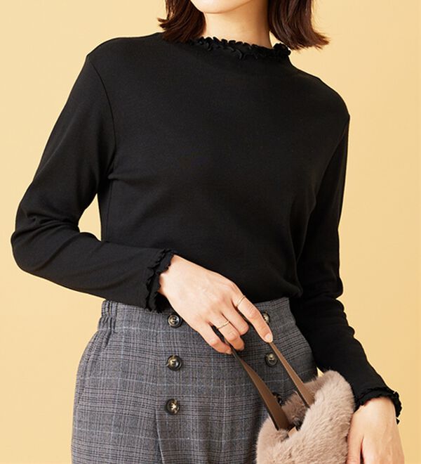 BELLUNA（ベルーナ）の「重ね着風フリル衿プルオーバー（カットソー）」｜詳細画像