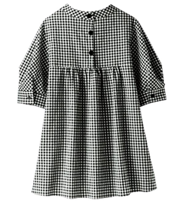 BELLUNA（ベルーナ）の「サッカー素材後ろボタンデザインブラウス（ブラウス）」｜詳細画像