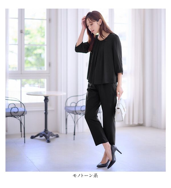 4点セット】入学式卒業式に！ママに嬉しい洗えるパンツスーツ＜7号  