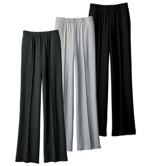 ルフラン（ルフラン）の「【３本組】日本製すっきり見えのフレアーパンツ（フルレングスパンツ）」｜3本組