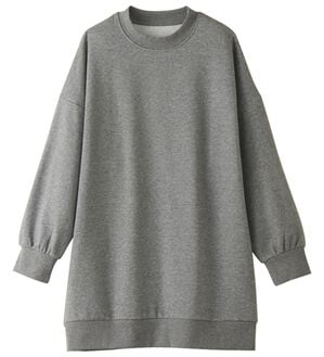 Viola e Viola（ヴィオラ エ ヴィオラ）の「あったか裏起毛ハイネックゆるチュニック（チュニック）」｜杢グレー