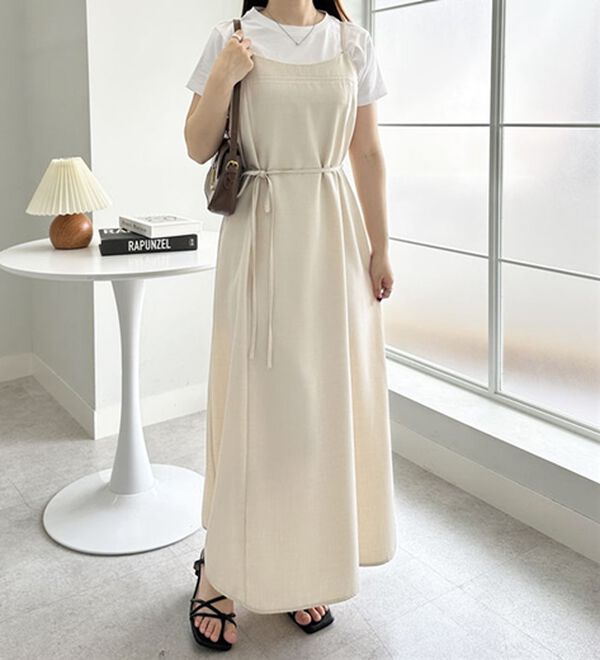 GeeRA（ジーラ）の「リネンライクロングキャミワンピース（その他ワンピース）」｜詳細画像