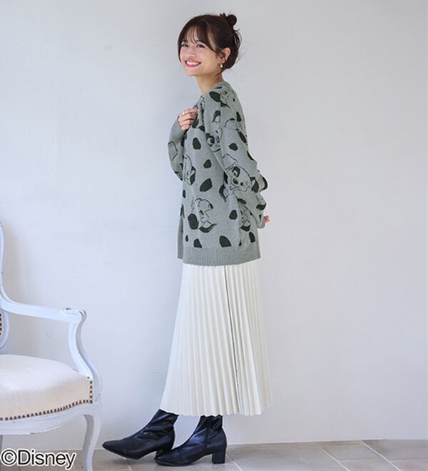 BELLUNA（ベルーナ）の「＜Ｄｉｓｎｅｙ＞【１０１匹ワンちゃん】総柄ジャカードゆったりセーター（ニット・セーター）」｜詳細画像