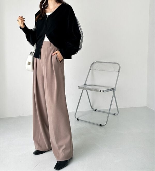 GeeRA（ジーラ）の「インタックスラックスワイドパンツ（フルレングスパンツ）」｜詳細画像