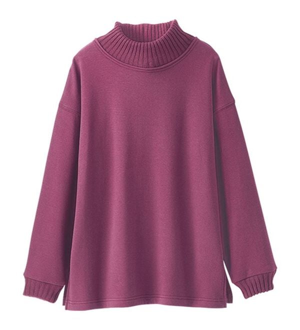 BELLUNA（ベルーナ）の「まるで着る毛布！静電防止付裏ファーニットリブトレーナー（トレーナー・スウェット）」｜詳細画像