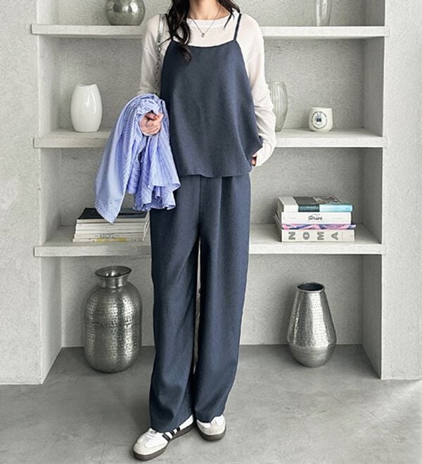 GeeRA（ジーラ）の「セットアップ風キャミソールサロペット（オールインワン）」｜詳細画像