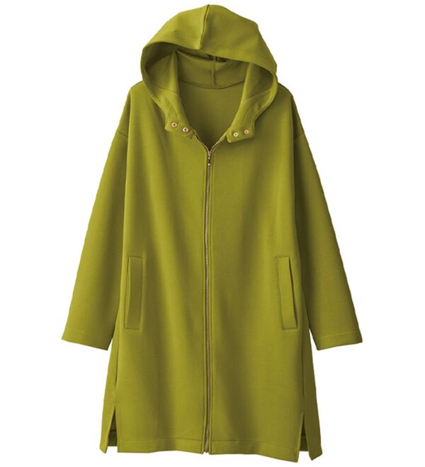 d.i.aのロングパーカー 衿デザインツイルロングパーカー - ベルーナ【公式】