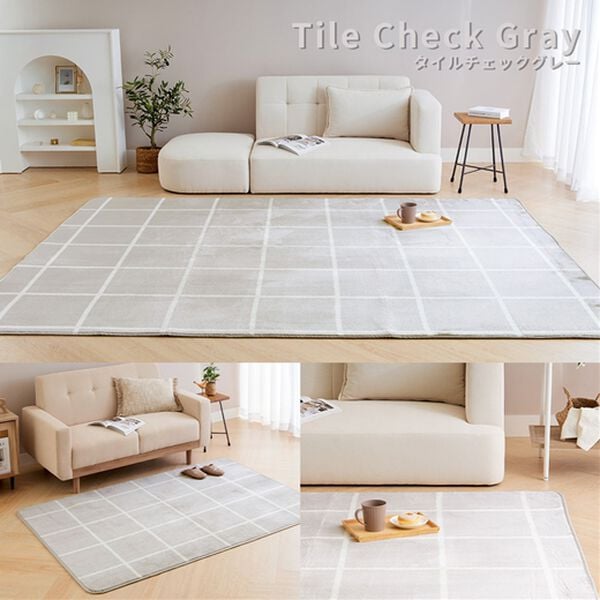 iellio（イエリオ）の「北欧調洗えるはっ水フランネルラグ＜ロングシーズン・床暖対応・洗濯可能・ウォッシャブル・おしゃれ・はっ水＞（ラグ）」｜詳細画像