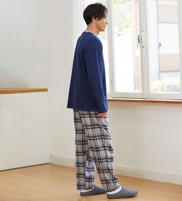 「【３本組】綿１００％ふんわり起毛パジャマパンツ（メンズルームウェア）」｜詳細画像